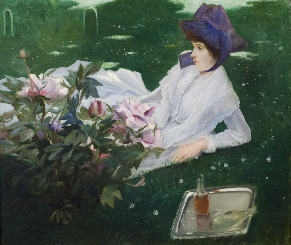 Henriette Chabot with Peonies, 1884