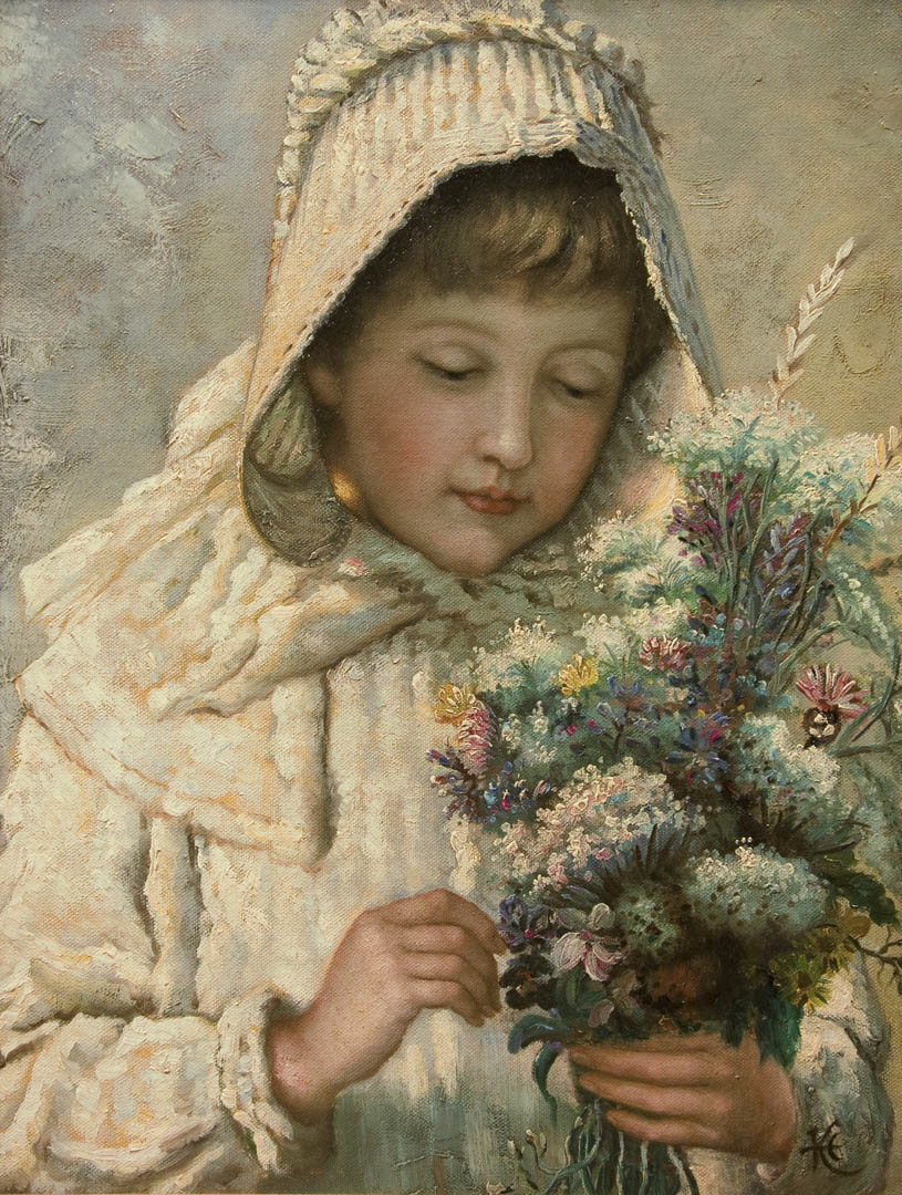 Girl with Bouquet