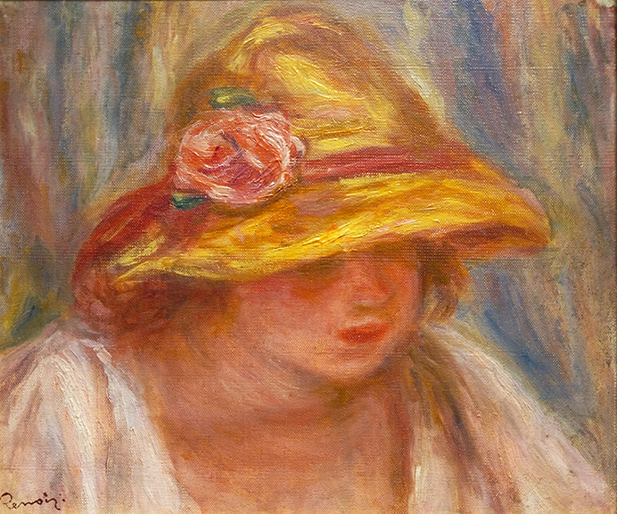 Etude de Femme au Chapeau Jaune- 1918