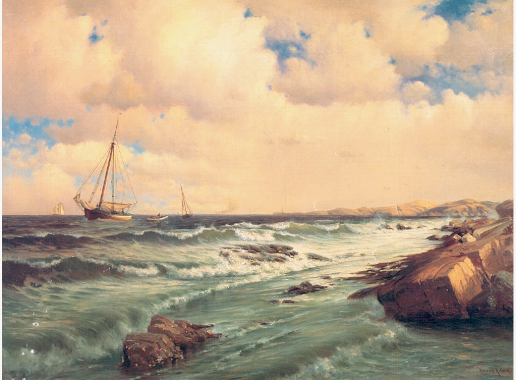 Autumn Afternoon on the New England Coast 